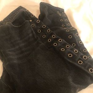 Urban Outfitters Distressed black jeans